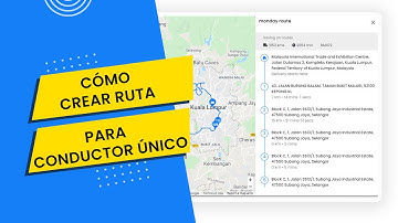 Cómo crear una ruta para un solo conductor desde el portal web