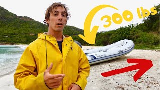 How to Pull a Heavy Dinghy Up a Beach SOLO!