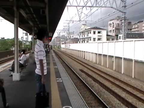 321系JR神戸線京都行きJR神戸線甲南山手駅到着