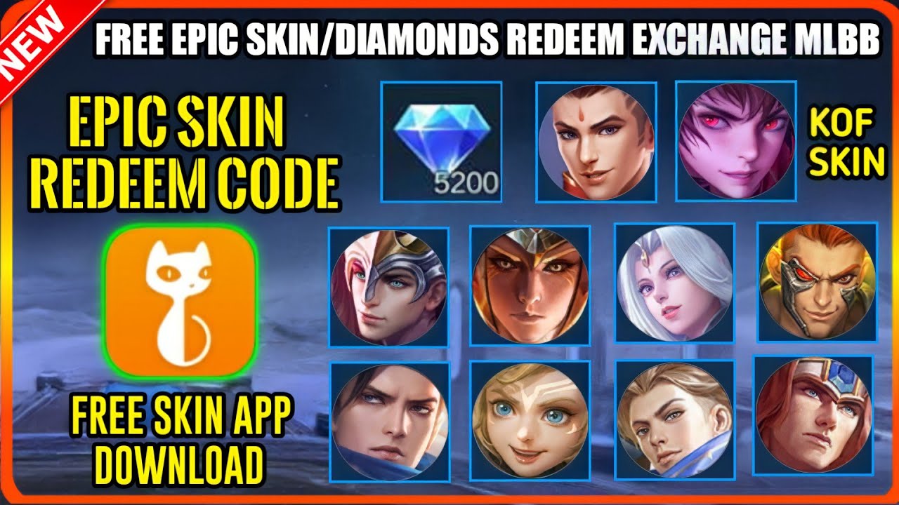 Mobile Legends Free Diamond And Skin NEW! FREE EPIC SKIN AND 2500 DIAMONDS GRATIS EVENT APP IN MOBILE