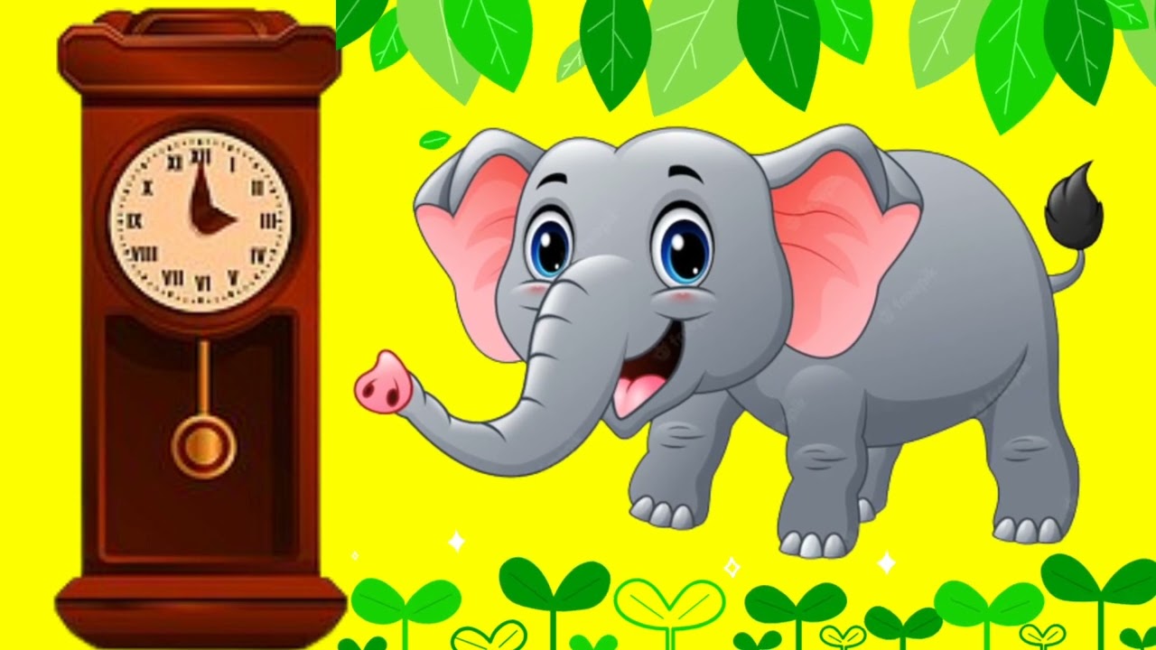 ⁣Hickory Dickory Dock elephant | Nursery Rhymes And Kids Songs | Jozo Kids |