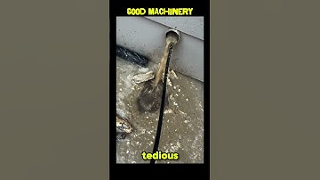 Ditch debris removal process- Good tools and machinery make work easy #machine