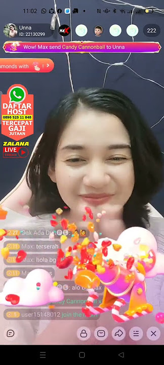 #zalstream BENERAN Serunya dan BAHAGIANYA, Yeeaay.. ZALANA Terus2an Dikasi GIFT Terus