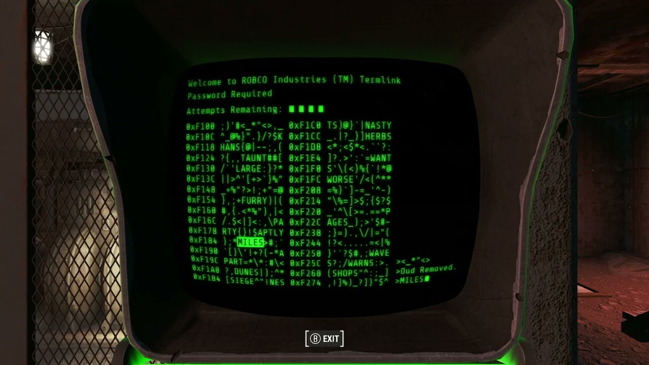 Fallout 4 Tricks and Tips - Hacking Dud Removals