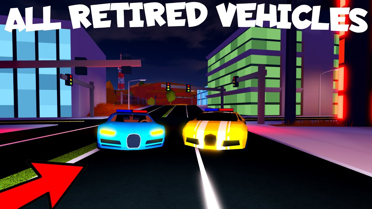 [OUTDATED] ALL RETIRED VEHICLES IN JAILBREAK.. Roblox Jailbreak YouTube