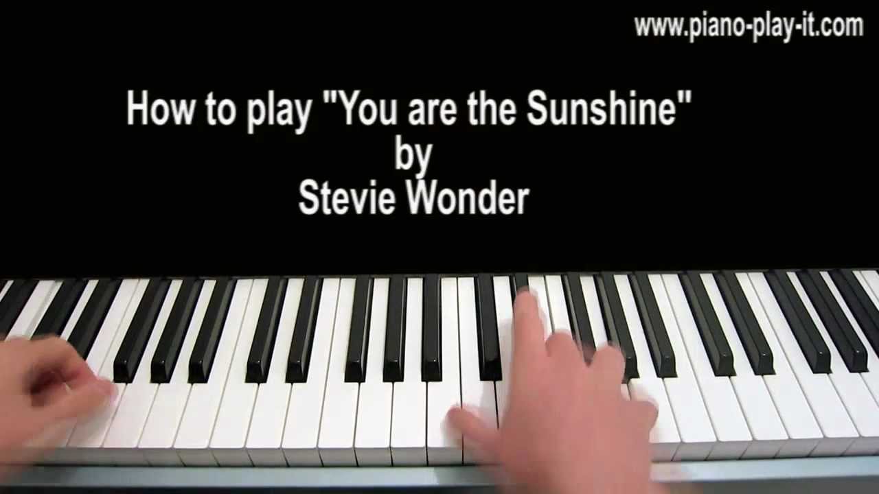 You Are The Sunshine Of My Life Piano Tutorial Stevie Wonder Youtube You Are The Sunshine Of My Life Piano Tutorial Stevie Wonder Youtube