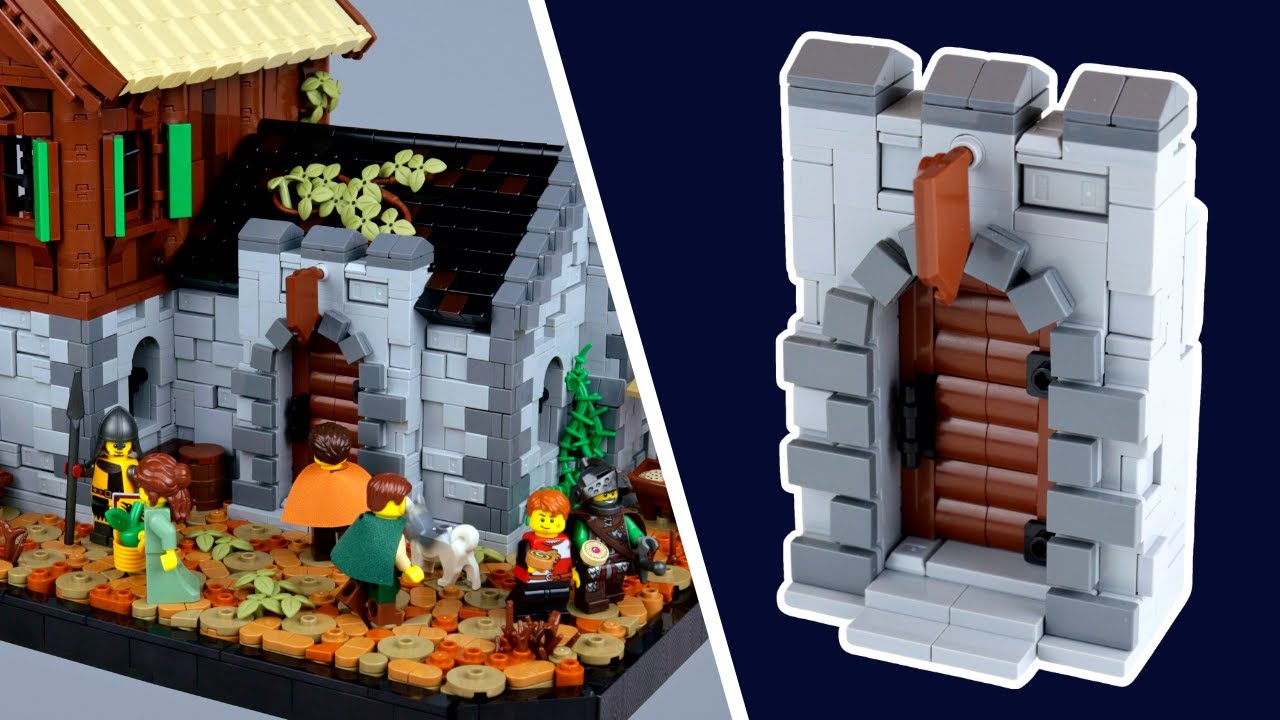 LEGO Castle Tutorial  How to Make a Medieval Stone Archway 