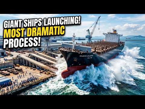 How Giant Ships Are Launched: The Most Dramatic Process in Shipbuilding
