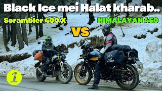 Himalayan 450 VS Scrambler 400 X in Black Ice | Delhi to Kufri #himalayan450 #triumphscrambler400x