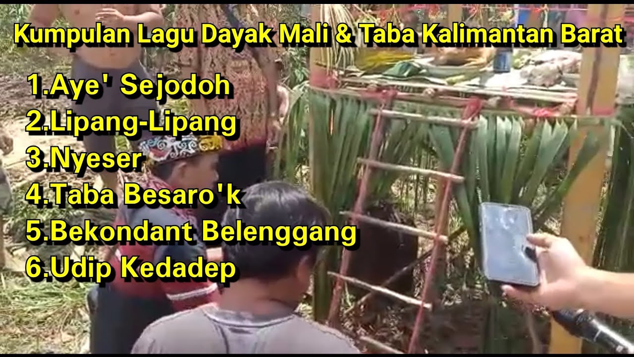 Kumpulan lagu Dayak mali & taba Kalimantan barat