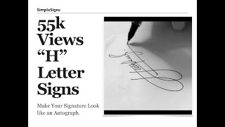 Draw a Stylish Signature starting with letter 