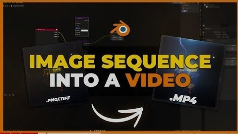 TURN YOUR IMAGE SEQUENCE INTO A VIDEO - BLENDER QUICK TIPS  IN HINDI #technology #blender3d #tips