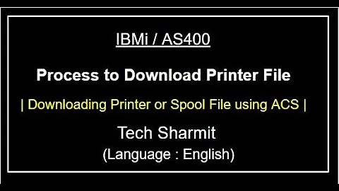 Process to download printer file from  ibmi | download spool file from as400  | spool file  | IBMi |