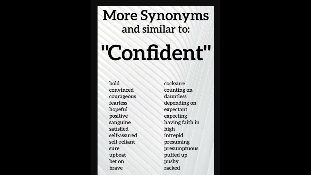 vCandidates - Blog  10 Synonyms to “I am confident I would be a