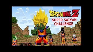 Monster School: Dragon Ball Z Challenge - Super Saiyan (Minecraft Animation)