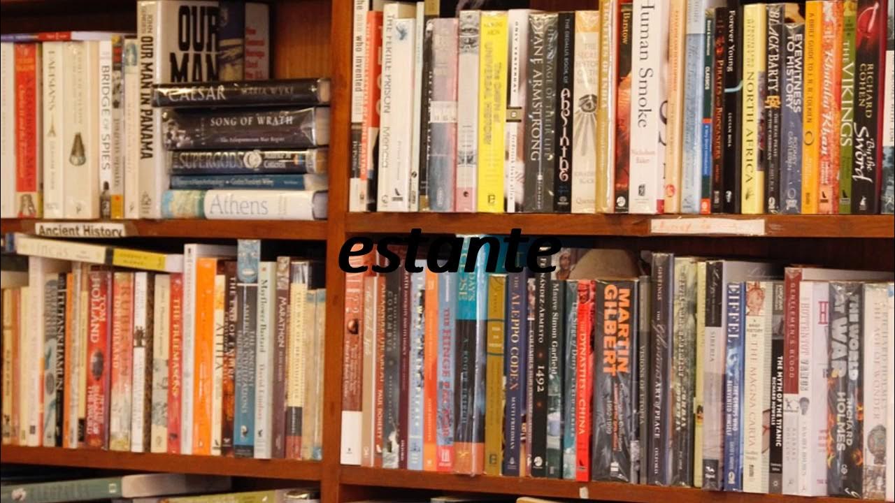 How to say bookshelf in Spanish? estante YouTube