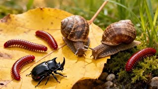 Rare Wildlife Encounter : Millipede, Snail &amp; Rhinoceros Beetle Meetup #rareencounters  #Educational