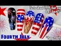 🇺🇲 U.S.A FLAG NAIL ART | FIREWORKS | 4TH JULY | America | Gel Polish Designs