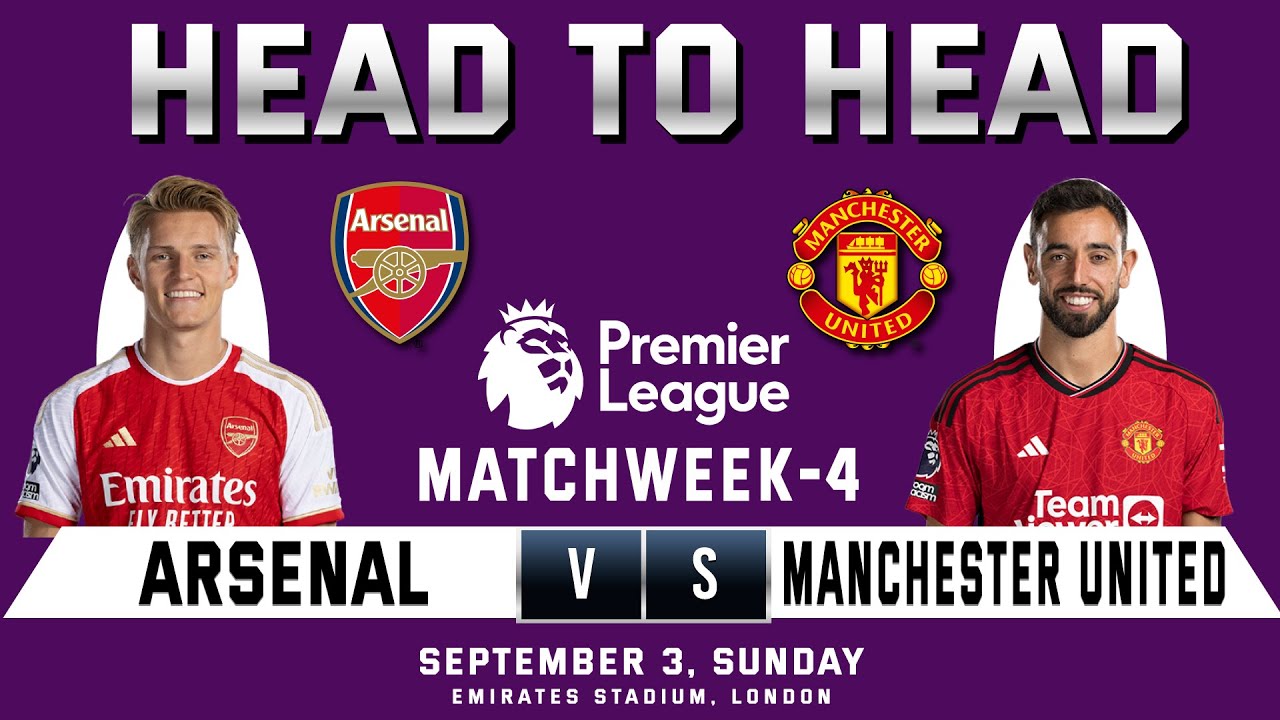 ARSENAL vs MANCHESTER UNITED Prediction & Head to Head Stats Matchweek 4 ARS vs MUN EPL