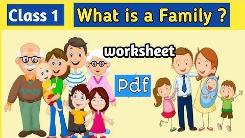 Evs class 1 My Family complete worksheet | class 1 evs my family worksheet @smartmomseducation