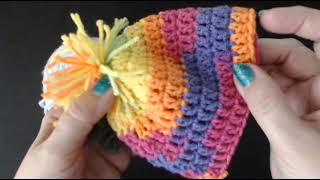 Crochet New born and PREEMIE Baby Hats. Quick and easy in less than 30min.