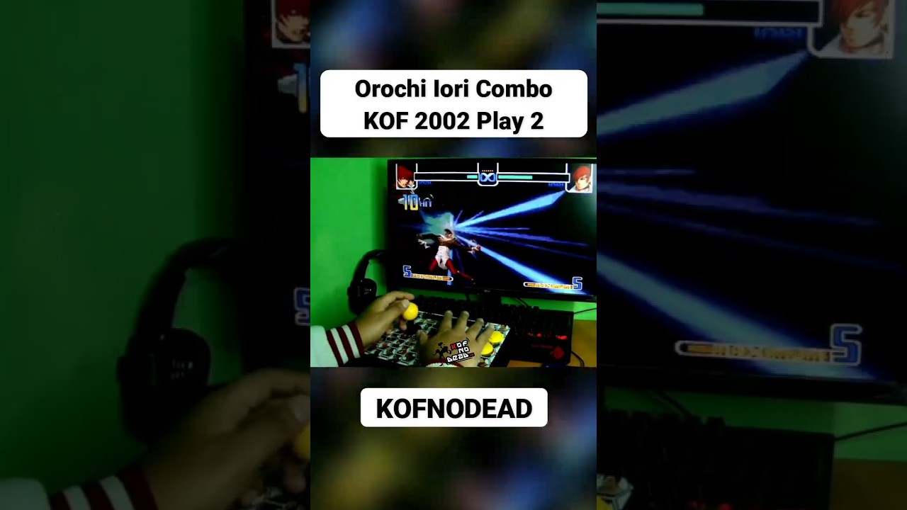 Orochi Iori Combo KOF 2002 Play 2 #kofnodead #reels #retrogaming #kof2002 #gaming #comboskof