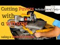 Cutting pavers with a wetsaw using a dewalt D36000S