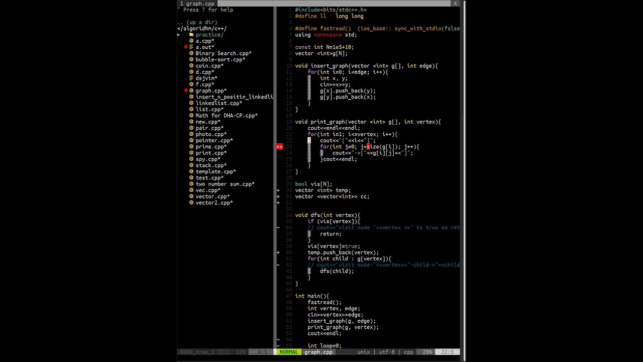 Vim plugin for C++ coding on Codeforces - YouTube