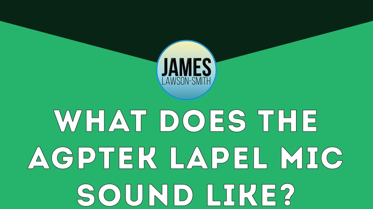 What does the AGPTEK Lapel Mic Sound like? YouTube