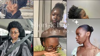 Stunning Short 4C Hairstyles For Natural Hair Must-See Compilation For Short Hair & 4C Hair