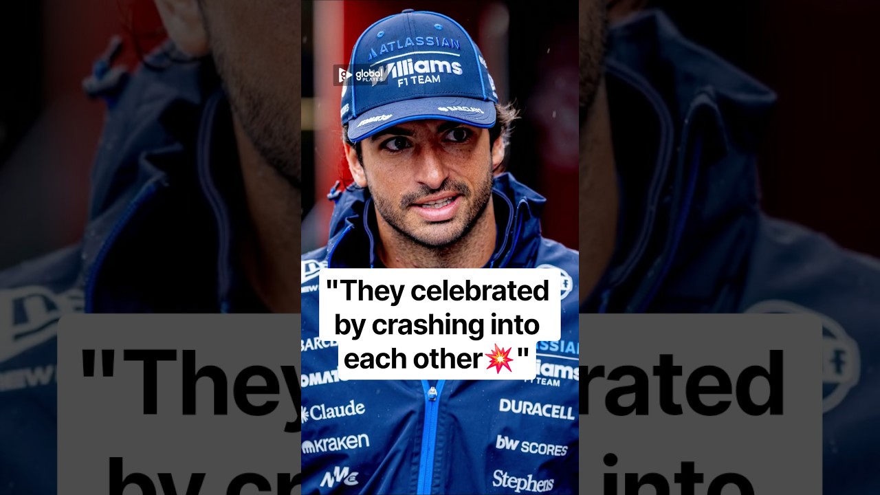 This is how Carlos Sainz celebrated his new contract...