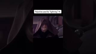 Palpatine uses lightning⚡Meme#starwars#maythe4thbewithyou #starwarsmemes#lol #mcqueen#lighting#memes
