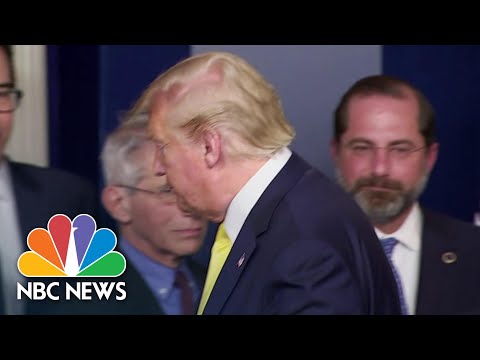 Trump Walks Away While Asked If He Has Been Tested For Coronavirus | NBC News NOW