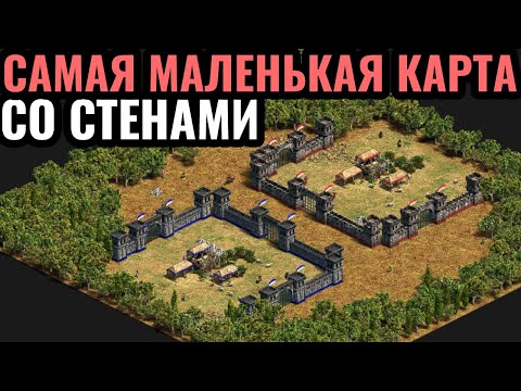 МИНИАТЮТРНАЯ КАРТА СО СТЕНАМИ: Маленькая Арена в Age of Empires 2