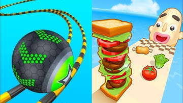 Going Balls vs Sandwich Runner - All Levels Gameplay Android, iOS - NEW BIG APK UPDATE