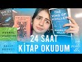 24 SAAT BOYUNCA KİTAP OKUDUM | evet beynim eridi