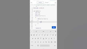 c program to print numbers pattern 23 #cprogramming #codingguru #youtubeshorts #shorts 😎