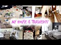 TRASHED HOUSE TRANSFORMATION! CLEAN, DECLUTTER & ORGANIZE WITH ME! EXTREME CLEANING MOTIVATION!