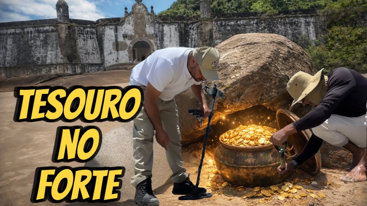 Descobrimos tesouro secreto no forte da ilha 