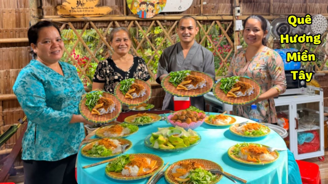 Thầy Lâm Cùng Mẹ Và Hai Chị Nấu Món Chay Thật Ngon Tại Quê Nhà Tặng Bà Con | Bếp Chay Thầy Lâm 