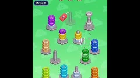 Nut Sort Puzzle Level 1861 - 1870 Walkthrough