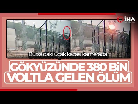 Bursa'daki Uçak Kazasının Görüntüleri Ortaya Çıktı! İş O Anlar