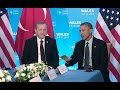 President Obama meets with President Edrogan of Turkey