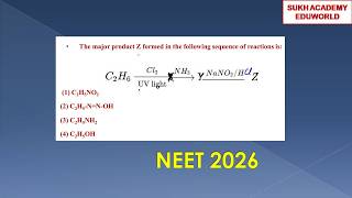 NEET 2026 | Solved Question | Sequence of reaction | Identify product