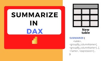 How to Use SUMMARIZE in DAX