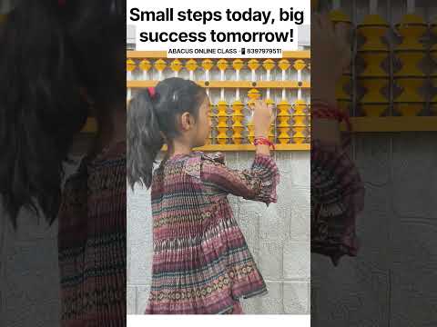 Abacus Online Class | Small steps today, big success tomorrow! #abacus #kidscourse #shorts