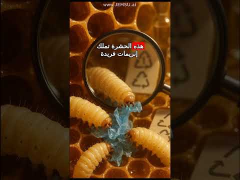 يرقة دودة الشمع الكبرى الحشرة المدهشة التي قد تنقذ العالم من التلوث البلاستيكي
