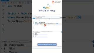 💻🔥MySQL EXPERT Shares Top WHERE Array Techniques 📊 #MySQL #wherearray #coding #tech #shorts