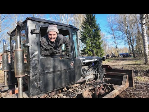 Видео: Самый быстрый бульдозер ДТ-75 на UZ  -  СТРОИМ ДОРОГУ!