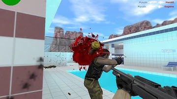 Counter Strike  1.6 | Gameplay | fy_pool_day | Single Player VS Bots